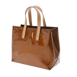 Louis Vuitton White Vernis Reed Monogram Handbag Bron